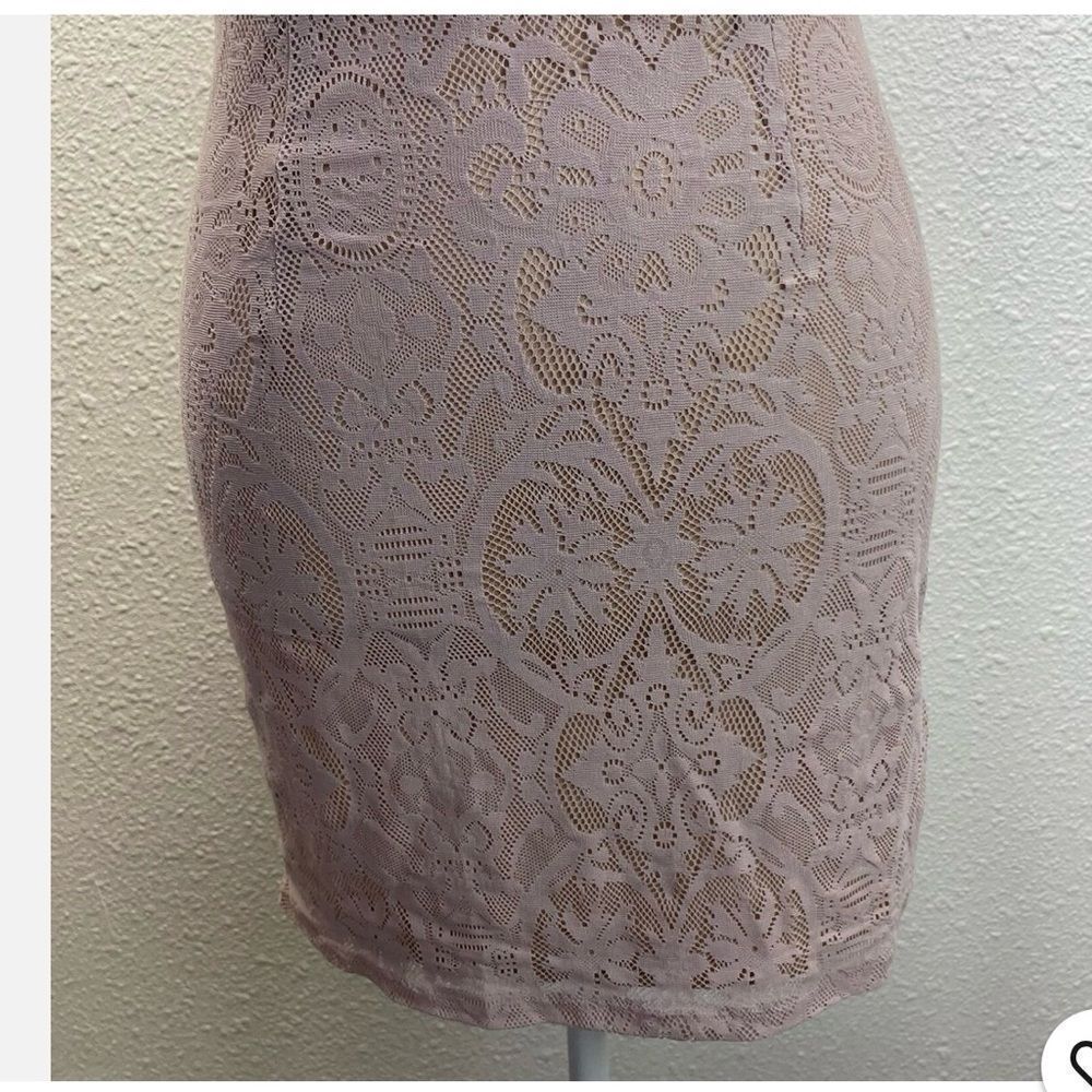 Dress the Population Leanne Pink Lace Mini Dress Women Size Small NWT Size XS - Picture 7 of 9